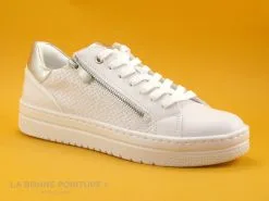 Marco Tozzi 2-23718-20 White Comb - Basket Blanche Mode Femme