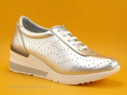 Bran's Brans 13316 - Argent - Basket Femme Semelle Compensee