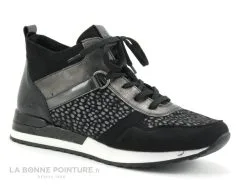 Remonte R2543-42 - Noir - Gris Metal - Pois - Chaussure Montante Femme