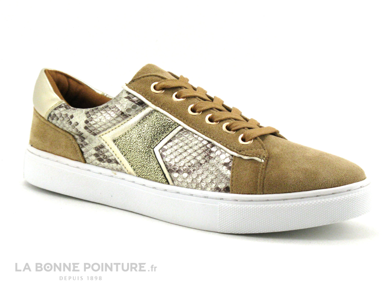 The Divine Factory QL4704 Taupe - Or Python - Sneakers Femme 5 The Divine Factory QL4704 Taupe - Or Python - Sneakers Femme – Image 5
