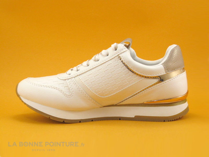 Tamaris 1-23603-28 - Blanc - Rose Gold - Basket Ville Femme 3 Tamaris 1-23603-28 - Blanc - Rose Gold - Basket Ville Femme – Image 3