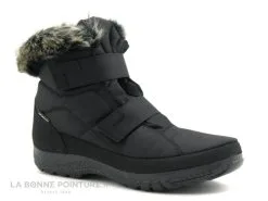 Antarctica 713 Noir - 2 Velcros - Bottine Fourre Femme