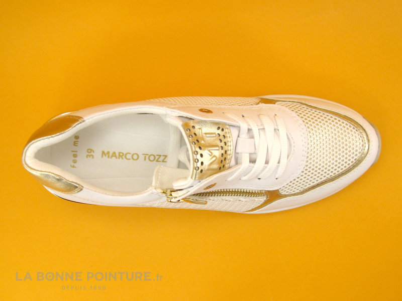 Marco Tozzi 2-23743-28 White Gold - Basket Compensee Femme - Blanc Or 6 Marco Tozzi 2-23743-28 White Gold - Basket Compensee Femme - Blanc Or – Image 6