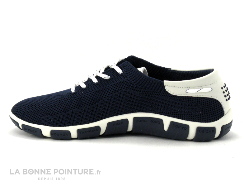 TBS JAZARIA Q7002 - Sneakers Flyknit Bleu Marine Femme 3 TBS JAZARIA Q7002 - Sneakers Flyknit Bleu Marine Femme – Image 3