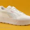Puma KARMEN Shine - White - Fizzy Melon - Basket Plateforme