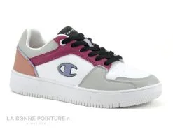 Champion REBOUND 2-0 Low S1332-CHA - Blanc Rose Gris - Basket